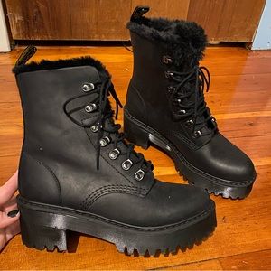 Doc Martens Leona Fur Lined Boots